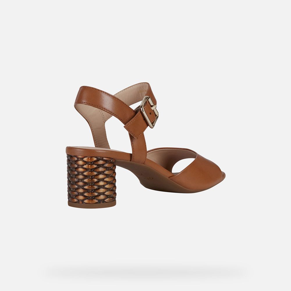 Sandalias Geox Senhora Marrom - Ortensia - EUKWT9057